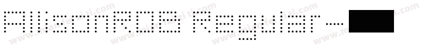 AllisonROB Regular字体转换